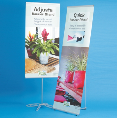 Economical banner stands