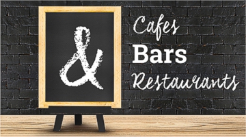 Collection of products for cafes bars and restaurants