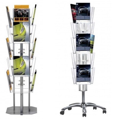 Multi-sided brochure racks