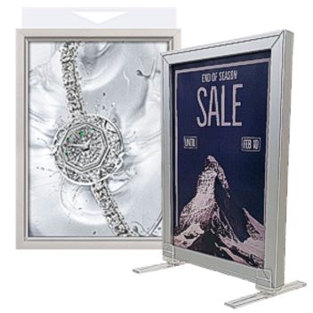Aluminium poster frame for wall mounting