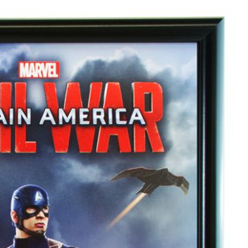 Stylish way to display movie posters, easy to change poster on display