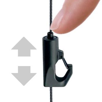 Adjustable picture hanging hook