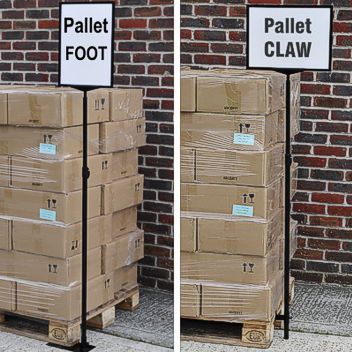 Various pallet signage solutions are offered