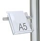 A5 brochure dispenser for poster stands