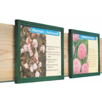 A5 plastic bed cards for garden centres