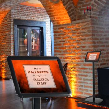 Seasonal signs add personality in hospitality venues