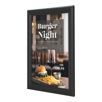 A3 black snap frame for special offers displays