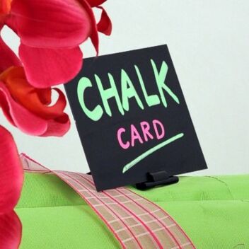 Small chalk card for hand written signs 
