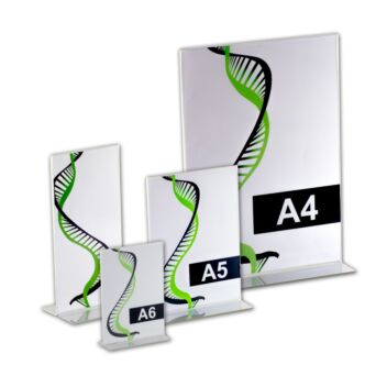 Double sided table sign holders