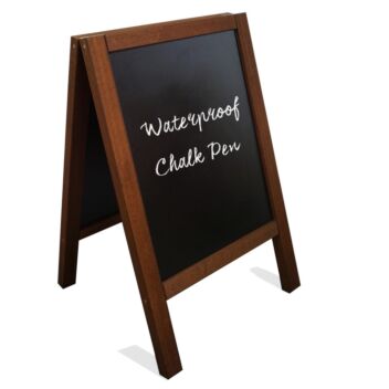 Outdoor chalk A-board pavement sign