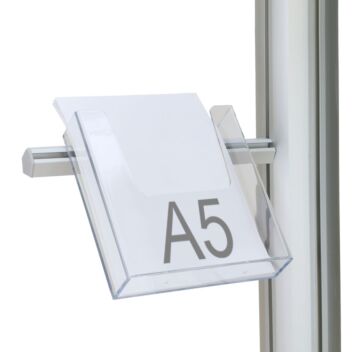A5 brochure dispenser for poster stands
