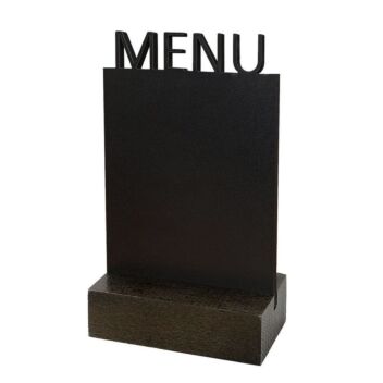 Tabletop menu chalkboard