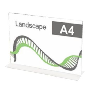A4 Landscape upright print holder