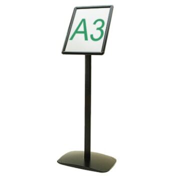 A3 black sign and menu stand
