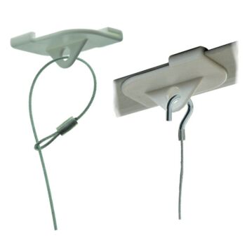 Suspended ceiling twist-on clip