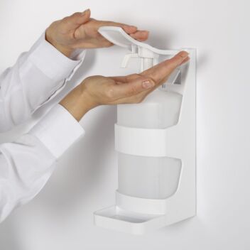 Wall mounted hand gel dispenser
