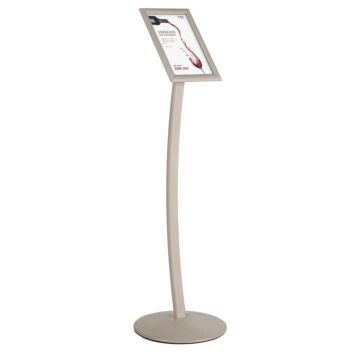 A3 white poster display stand for events advertising