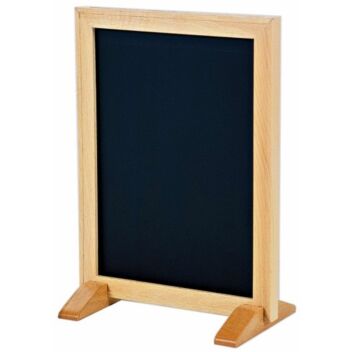 Wood poster frame with chalk card insert