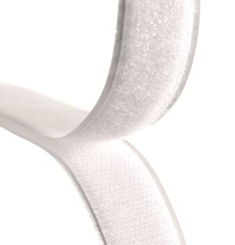 Adhesive hook and loop fasterner