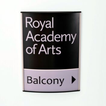 Aluminium sign system used for wayfinding