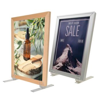 Fixings and feet for profile slide-in frames