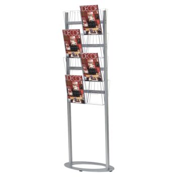 Literature display rack for A4 brochures