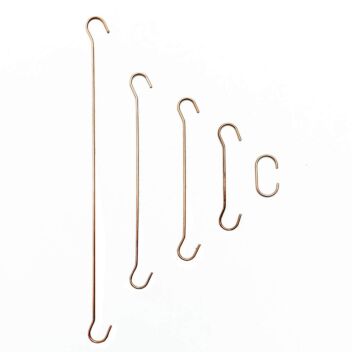 Double ended ceiling POS hooks