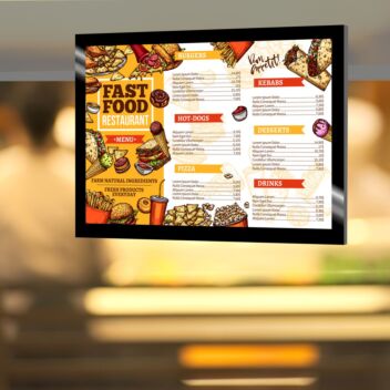 LED poster light box with magnetic cover 
