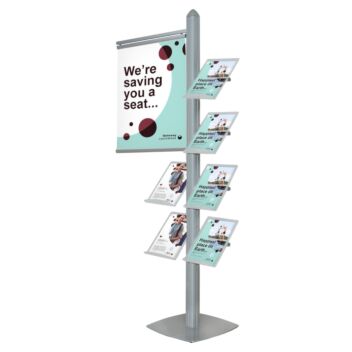 6 Shelf Leaflet Display Stand 