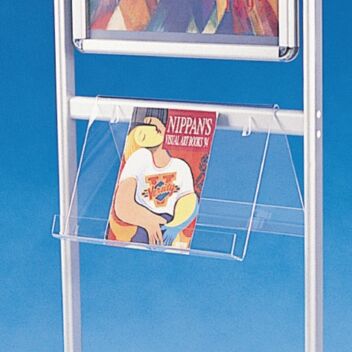 Literature shelf for Infoboard