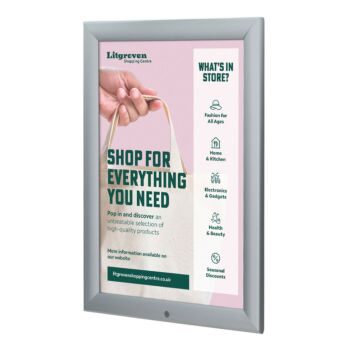 Waterproof Lockable outdoor snap frames A4 up to 40x60 inch