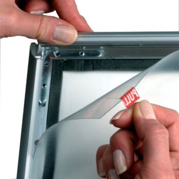 Oversize covers for waterproof snap frames