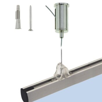 Flat ceiling suspension kit contents