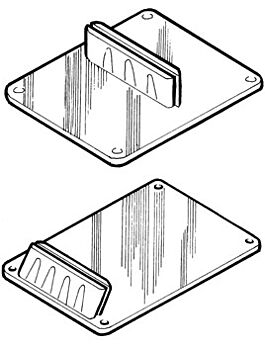 Price ticket stand - small clear base (Pk 10)