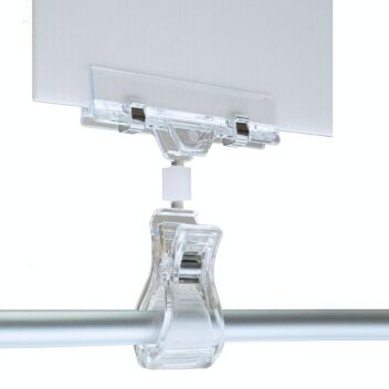 Spring clip price ticket holder