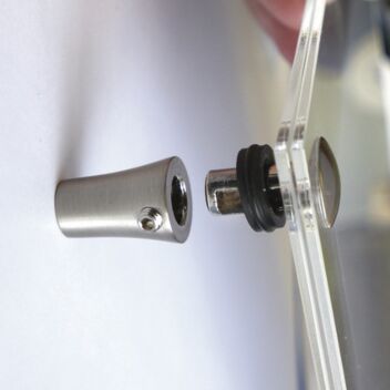 Sleek stand off wall panel mounts 