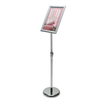 A4 Economy sign stand in silver
