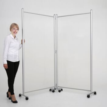 Office divider screens glazed folding