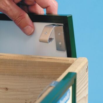 Clip-on vertical ticket holder
