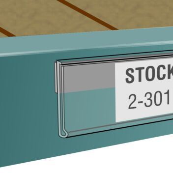 Warehouse adhesive label holder