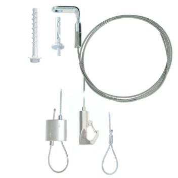 Eyelet-end wire rope for suspending services