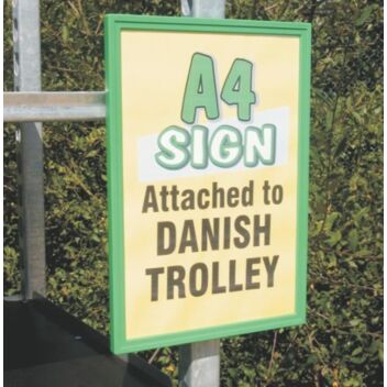 A4 price ticket holder for danish trolley planet merchandiser units
