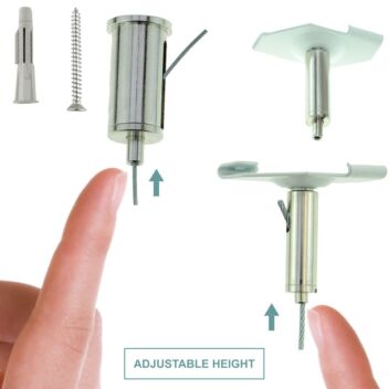 Cable fixings for conventional and suspended ceilings