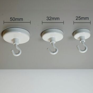 Round magnetic ceiling hook sizes