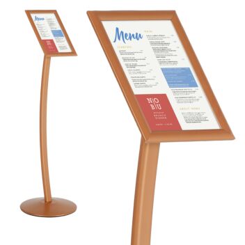 Copper sign stand A4 A3