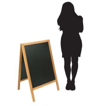 46x68cm wooden a-board with size comparison