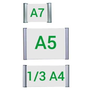 Different sized slimline door signs
