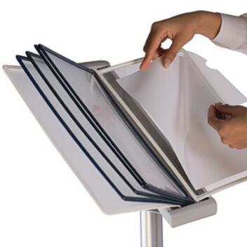 Easy-use floorstanding poster flip display