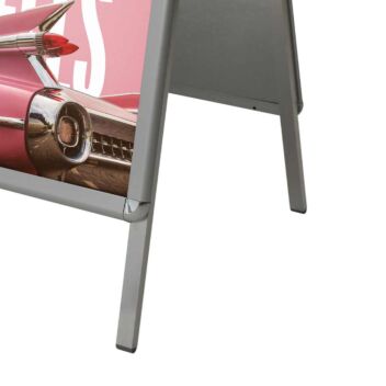 Economy indoor a-board with rounded frame corners