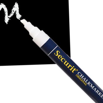 White Securit 6mm chisel liquid chalk pen 